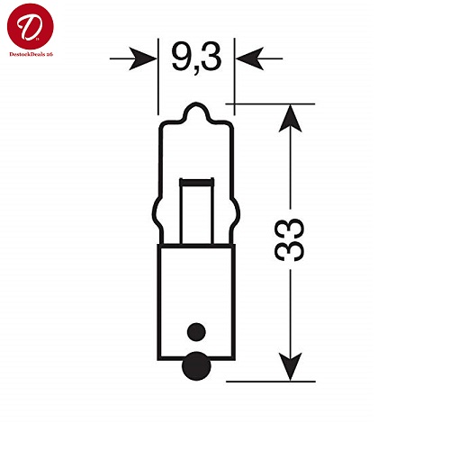 Ampoule voiture 12V BA9s 64115, 20W Lumière blanche brillante, Osram