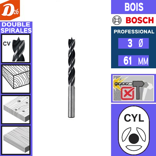 Mèche hélicoïdale - Bosch Professional