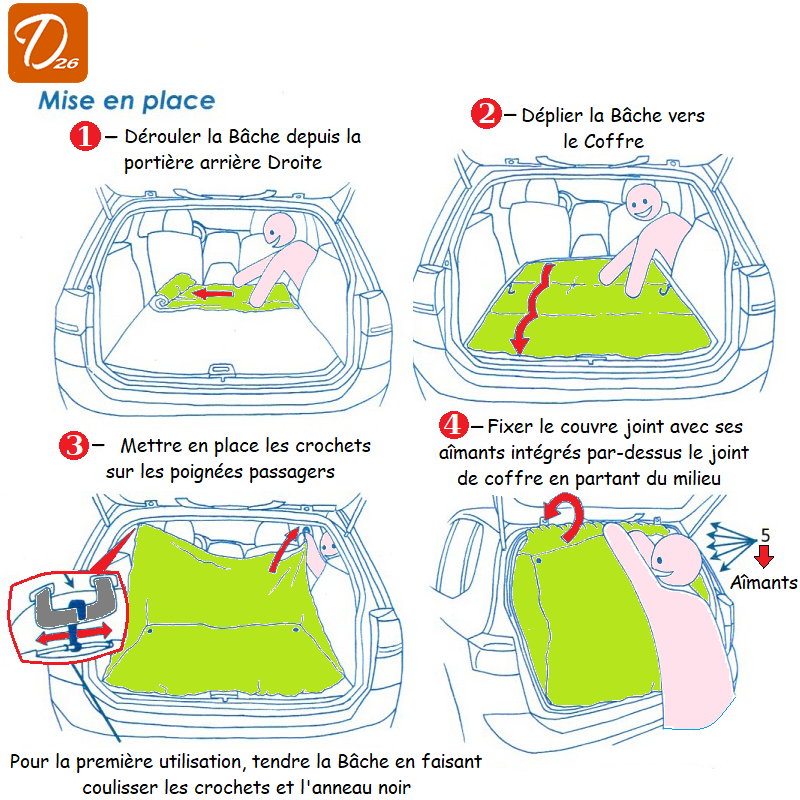 Bâche Citroën C4 Grand Picasso II (2010 - 2013) sur mesure extérieure - My  Housse